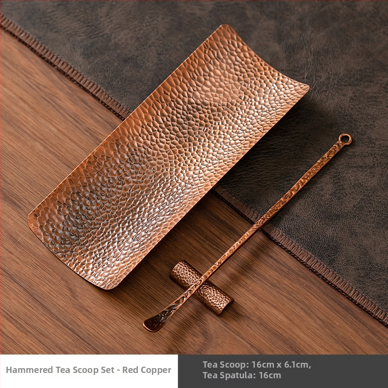 Kaheosaline kung fu tee komplekt: käsitööline tee lusikas ja taldrik segusest tee ceremoonia tarbeks