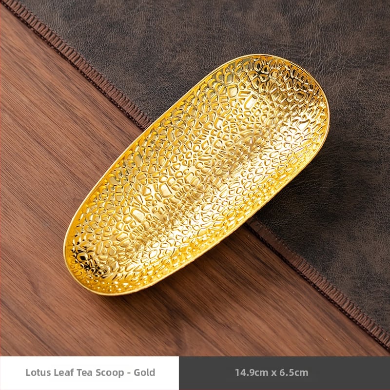 Kaheosaline kung fu tee komplekt: käsitööline tee lusikas ja taldrik segusest tee ceremoonia tarbeks