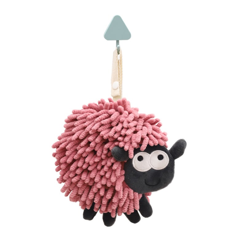 Hedgehog chenille kéztörlő függő dizájnnal, poliészter, 50–80 g, 150D, hímzés