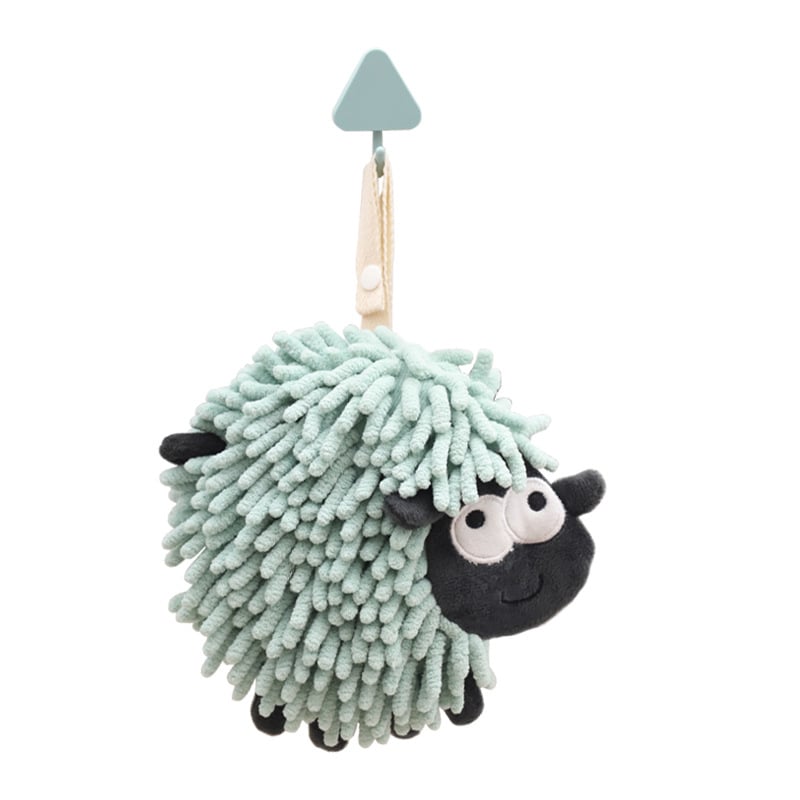 Hedgehog chenille kéztörlő függő dizájnnal, poliészter, 50–80 g, 150D, hímzés