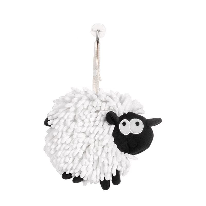 Hedgehog chenille kéztörlő függő dizájnnal, poliészter, 50–80 g, 150D, hímzés