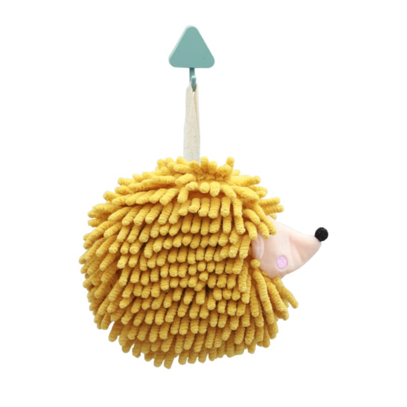 Hedgehog chenille kéztörlő függő dizájnnal, poliészter, 50–80 g, 150D, hímzés