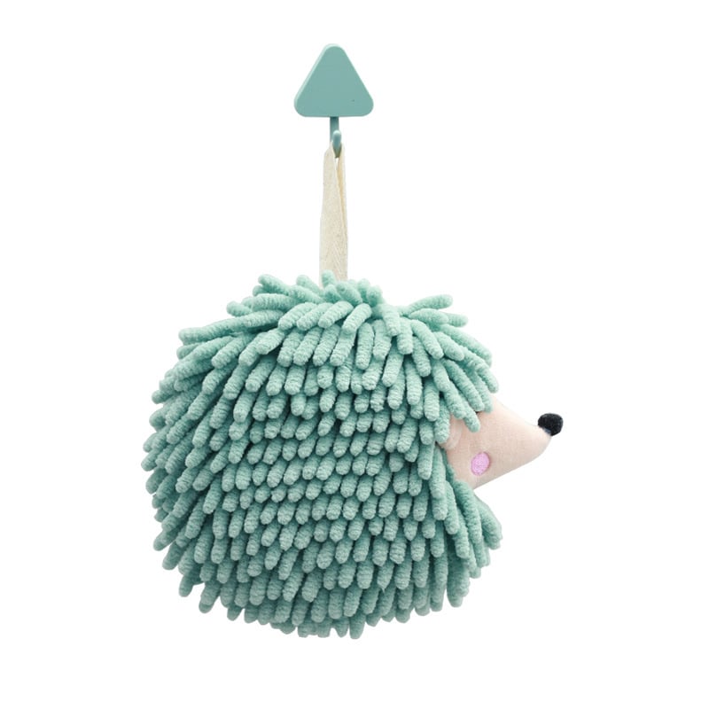 Hedgehog chenille kéztörlő függő dizájnnal, poliészter, 50–80 g, 150D, hímzés