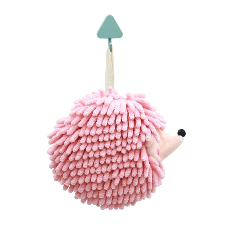 Hedgehog chenille kéztörlő függő dizájnnal, poliészter, 50–80 g, 150D, hímzés