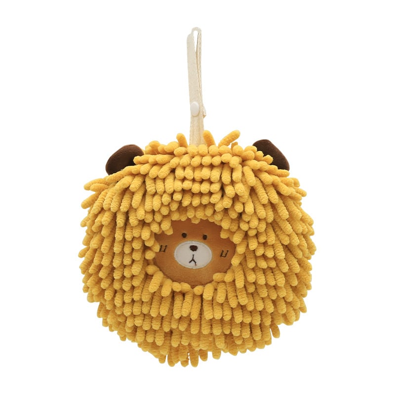 Hedgehog chenille kéztörlő függő dizájnnal, poliészter, 50–80 g, 150D, hímzés