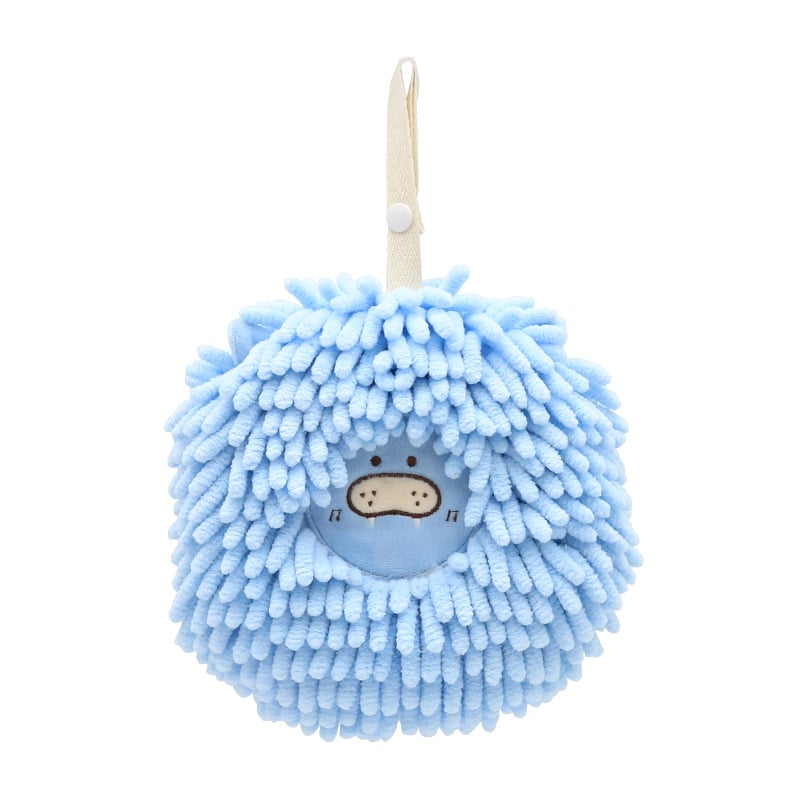 Hedgehog chenille kéztörlő függő dizájnnal, poliészter, 50–80 g, 150D, hímzés