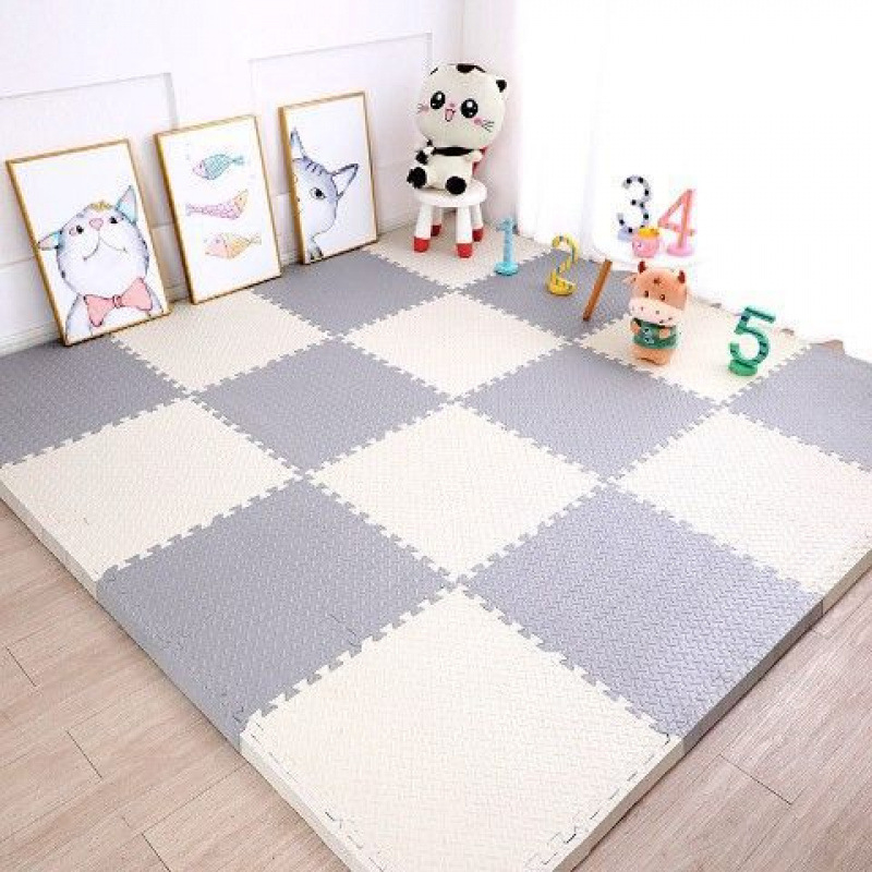 Interlock pjenasti podloga za djecu, debeli tepih za puzanje u dječjoj sobi