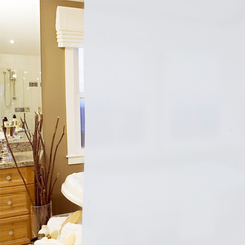 Savaime klijuojama matinio stiklo plėvelė langams – privatumas, vonios ir biuro erdvėms, PVC, nepermatoma, vienos spalvos raštas