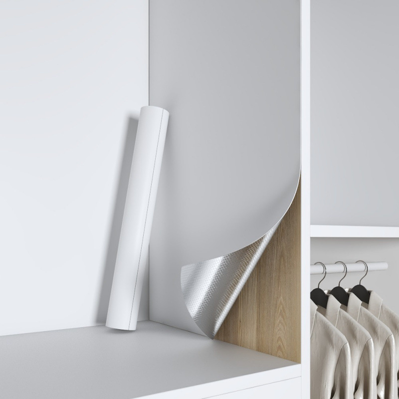 PVC антибактериален стенен стикер за вътрешността на гардероба, 1 бр., Zhuanhe, стил прост и модерен