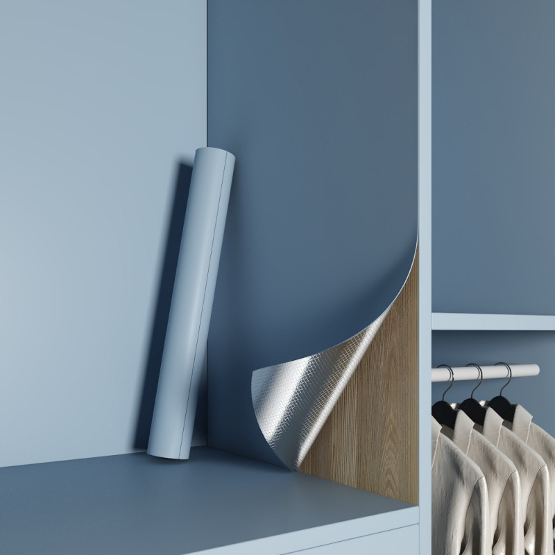 PVC антибактериален стенен стикер за вътрешността на гардероба, 1 бр., Zhuanhe, стил прост и модерен