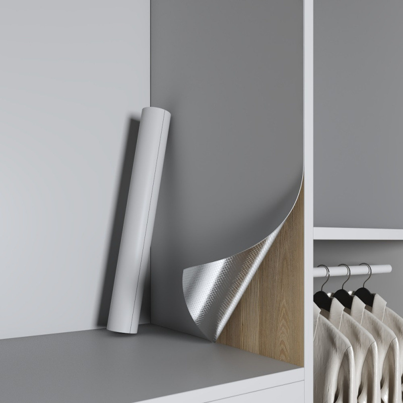 PVC антибактериален стенен стикер за вътрешността на гардероба, 1 бр., Zhuanhe, стил прост и модерен