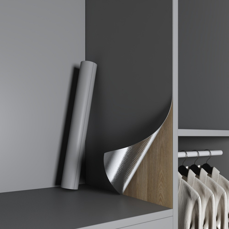 PVC антибактериален стенен стикер за вътрешността на гардероба, 1 бр., Zhuanhe, стил прост и модерен