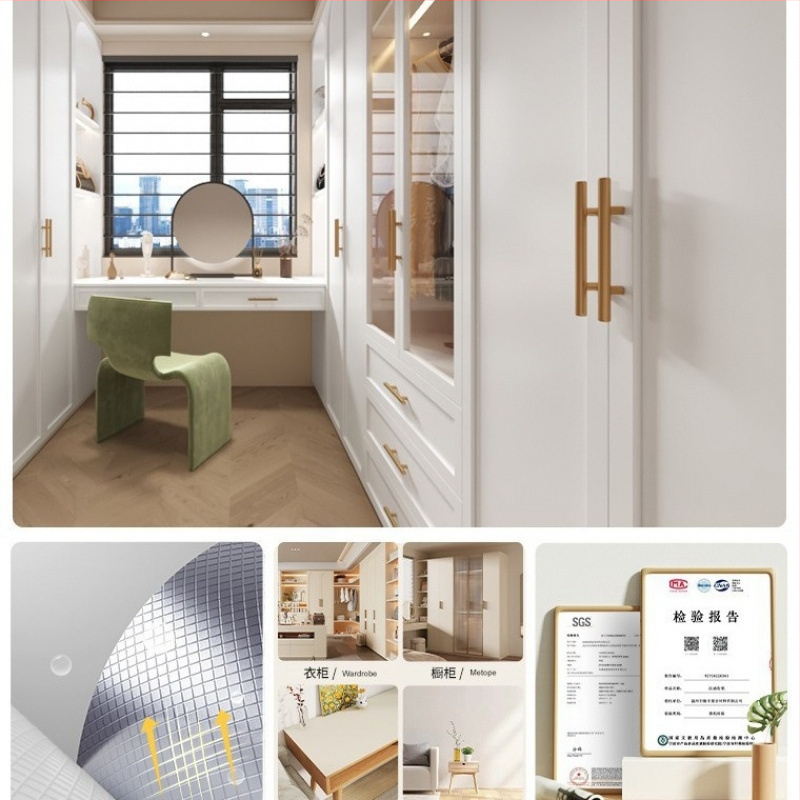 PVC антибактериален стенен стикер за вътрешността на гардероба, 1 бр., Zhuanhe, стил прост и модерен