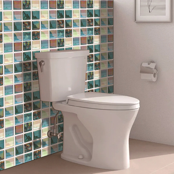 3D мозайкови самозалепващи стенни стикери за кухня и баня; PVC плочи; водоустойчиви, влагозащитни и маслозащитни; узор: хаундстут (houndstooth) и абстрактно рисуване; повече от 5 части