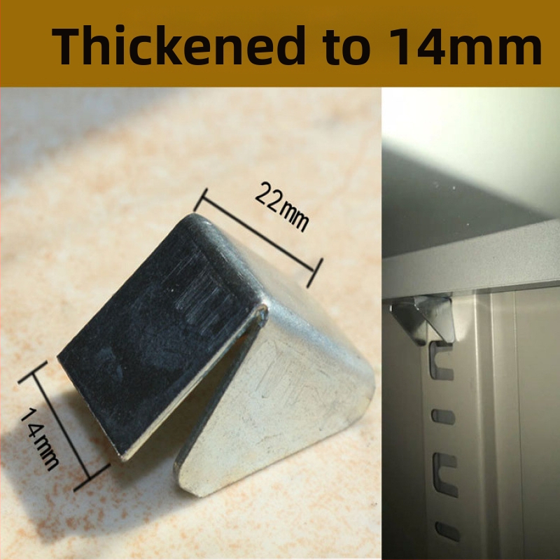 Metalo archyvinių spintų priedai: sustorėtas skyriklio spaustukas, spintos užrakinimo klipsas, ištemptas lentynos laikiklis (šiuolaikinio minimalistinio stiliaus)