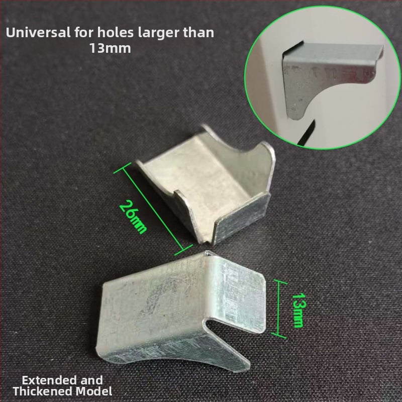 Metalo archyvinių spintų priedai: sustorėtas skyriklio spaustukas, spintos užrakinimo klipsas, ištemptas lentynos laikiklis (šiuolaikinio minimalistinio stiliaus)