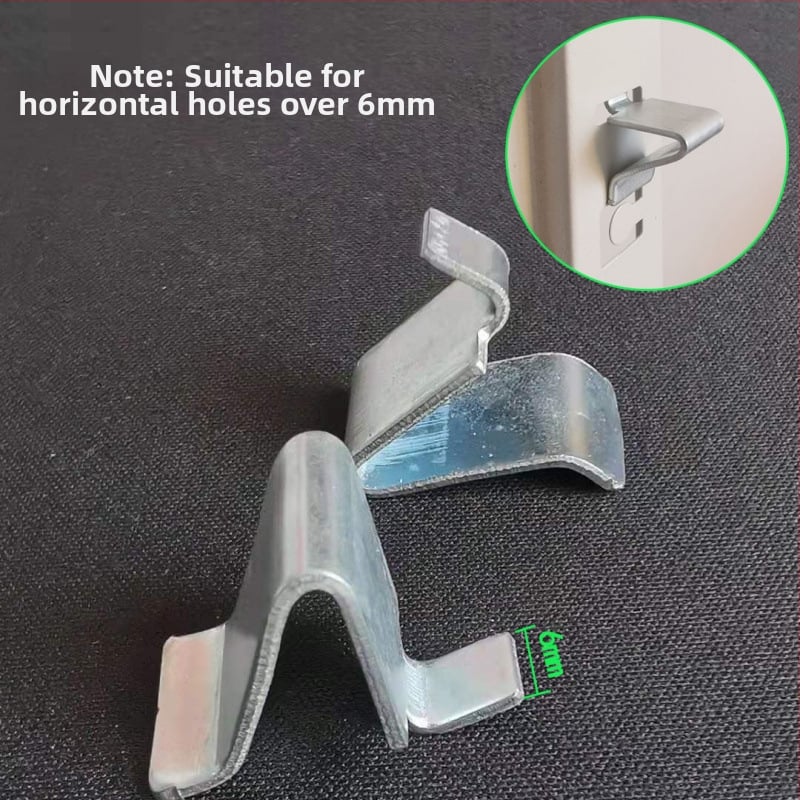 Metalo archyvinių spintų priedai: sustorėtas skyriklio spaustukas, spintos užrakinimo klipsas, ištemptas lentynos laikiklis (šiuolaikinio minimalistinio stiliaus)