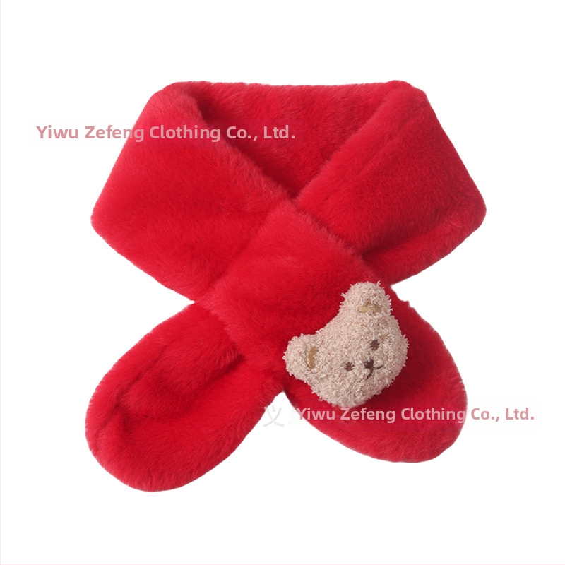 Детски шал – карикатурен принт, правоъгълен, плетен, за зимата, топъл