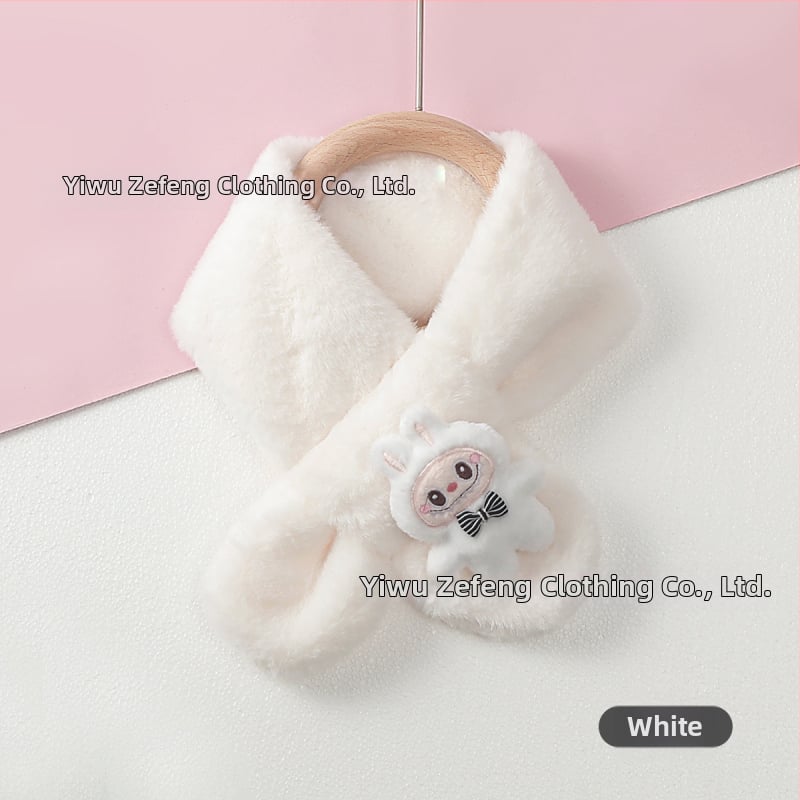 Vaikų šalikėlis – animacinio rašto, stačiakampis, megztas, žiemai šildo