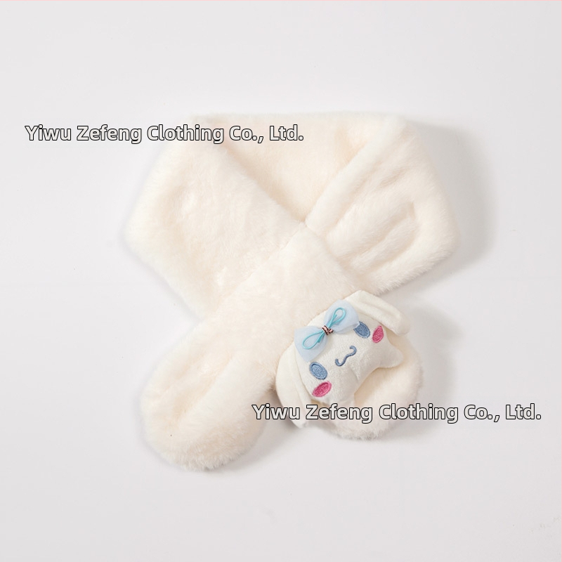 Vaikų šalikėlis – animacinio rašto, stačiakampis, megztas, žiemai šildo