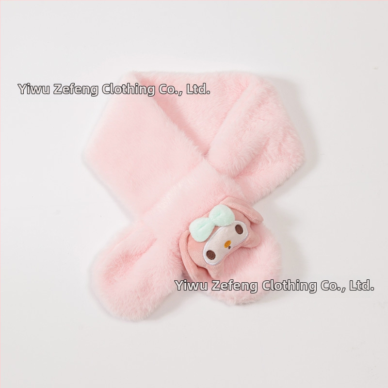 Vaikų šalikėlis – animacinio rašto, stačiakampis, megztas, žiemai šildo