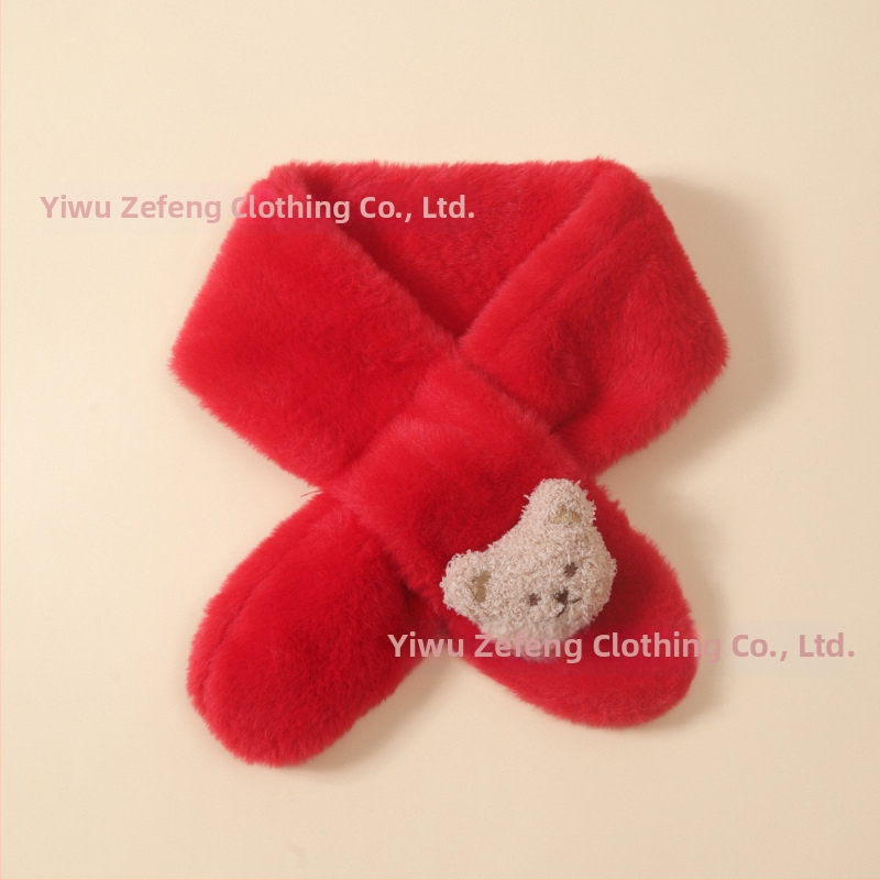 Vaikų šalikėlis – animacinio rašto, stačiakampis, megztas, žiemai šildo