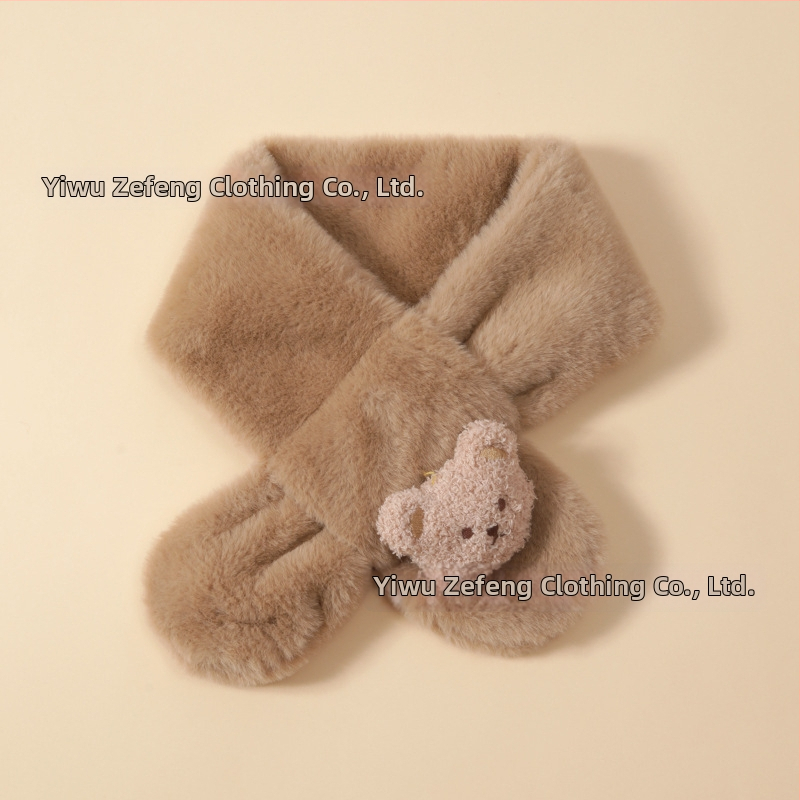 Vaikų šalikėlis – animacinio rašto, stačiakampis, megztas, žiemai šildo