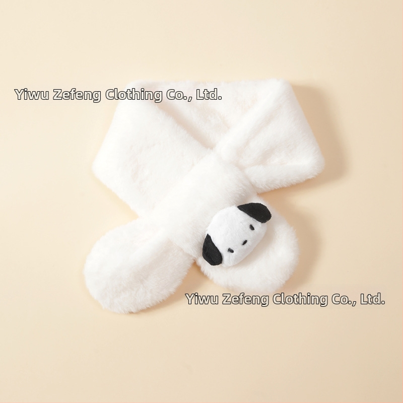 Vaikų šalikėlis – animacinio rašto, stačiakampis, megztas, žiemai šildo