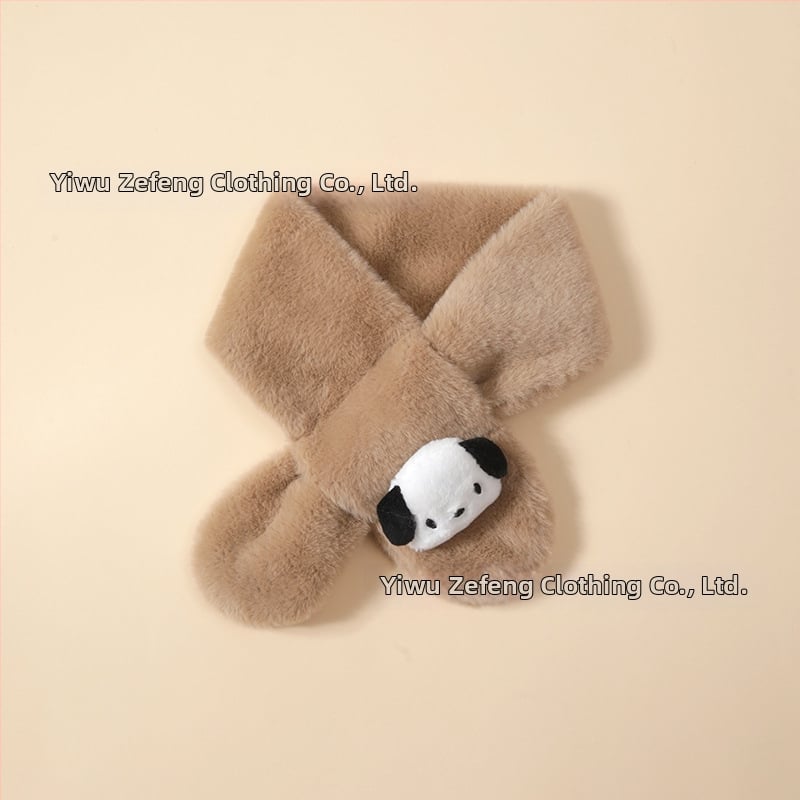 Vaikų šalikėlis – animacinio rašto, stačiakampis, megztas, žiemai šildo