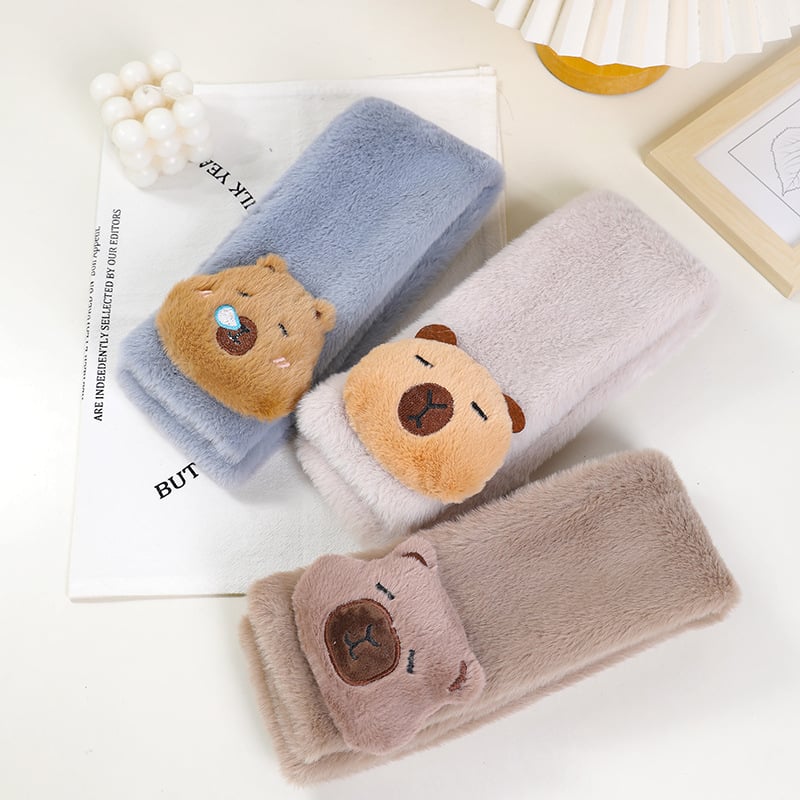 Vaikų šalikas, pūkų pluošto, Cartoon raštas, warp mezgimas, išlaiko šilumą