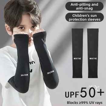 Vaikų saulės apsaugos rankovės iš poliesterio, UV apsauga, 2021 m. vasara, originalus dizainas