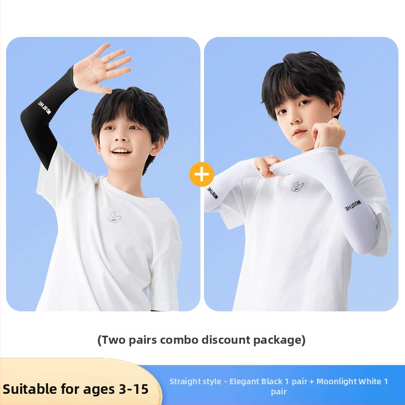 Vaikų saulės apsaugos rankovės iš poliesterio, UV apsauga, 2021 m. vasara, originalus dizainas