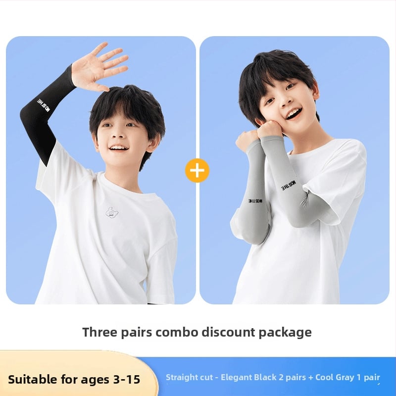 Vaikų saulės apsaugos rankovės iš poliesterio, UV apsauga, 2021 m. vasara, originalus dizainas