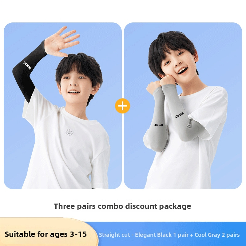 Vaikų saulės apsaugos rankovės iš poliesterio, UV apsauga, 2021 m. vasara, originalus dizainas