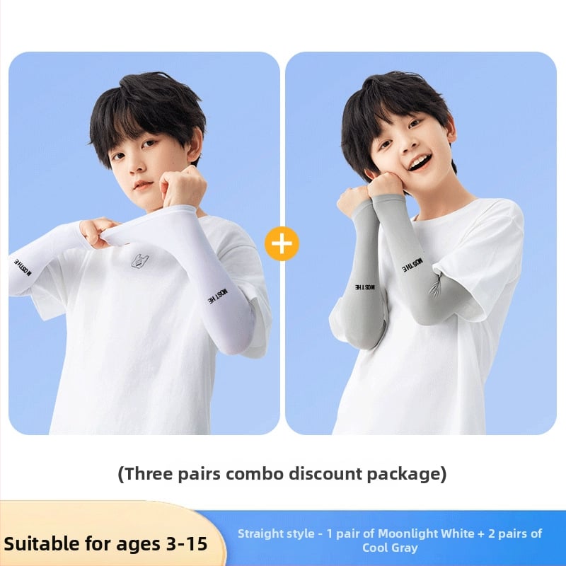 Vaikų saulės apsaugos rankovės iš poliesterio, UV apsauga, 2021 m. vasara, originalus dizainas