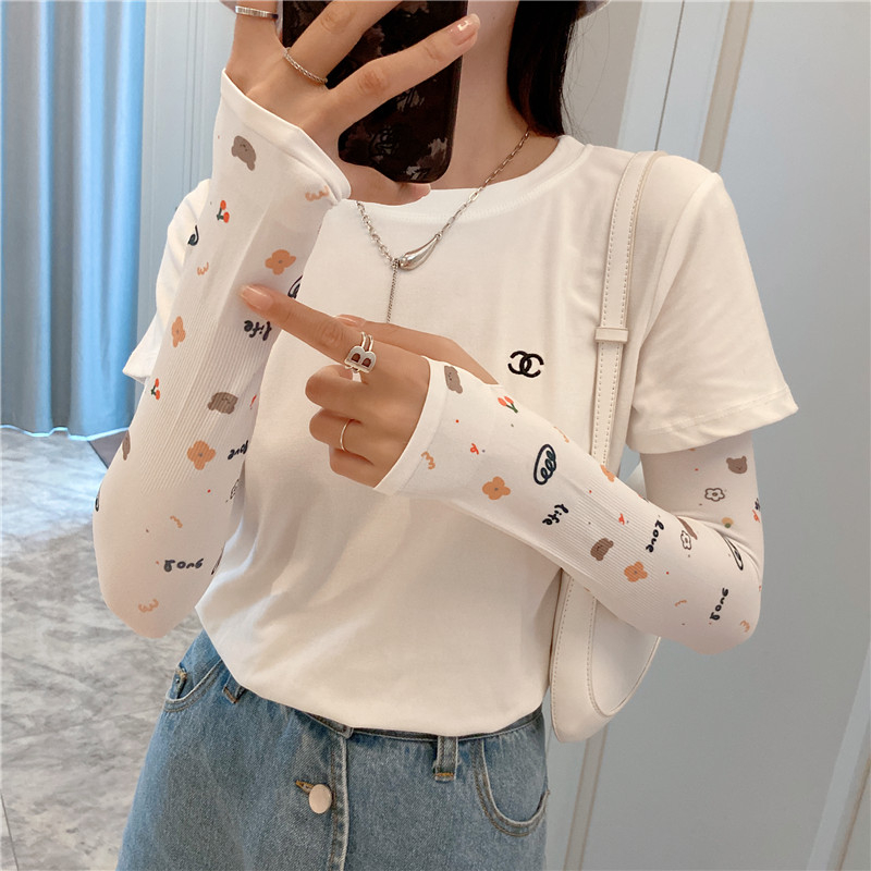 Ženske rukave za zaštitu od sunca za vožnju biciklom, Ice Silk poliesterski materijal, UV zaštita, proljeće 2023