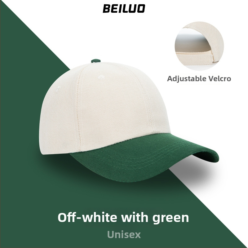 Bavlnená šiltovka s veľkým šiltom, kupolovitá koruna a vlastný vyšitý logotyp pre zamestnancov obchodu s mliečnym čajom