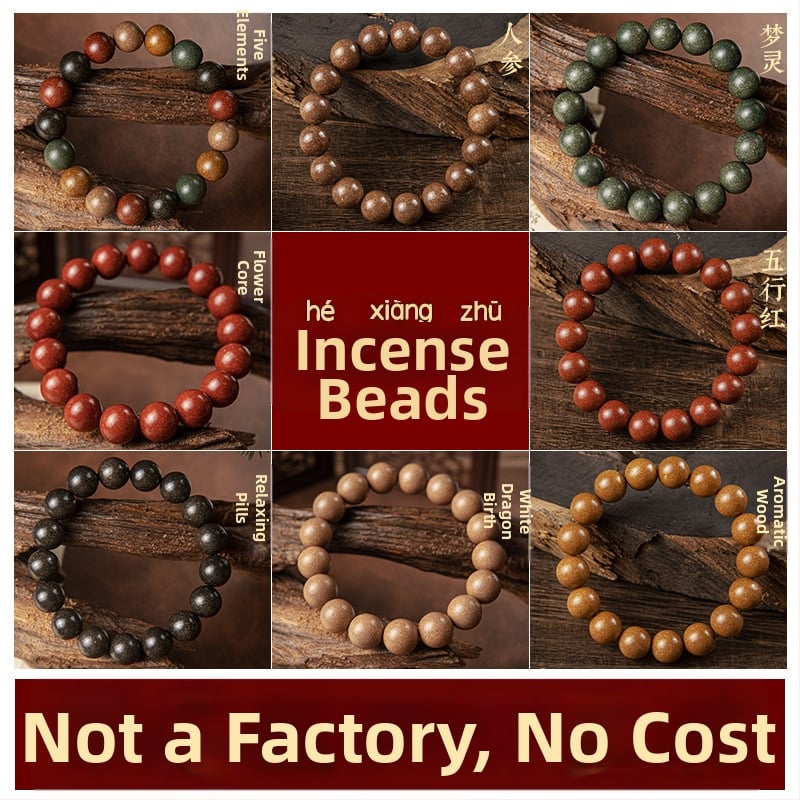 Kézzel készített kínai stílusú illatos karkötő aromás gyöngyökkel és természetes kínai gyógyfüvekkel, 2025 tavasz