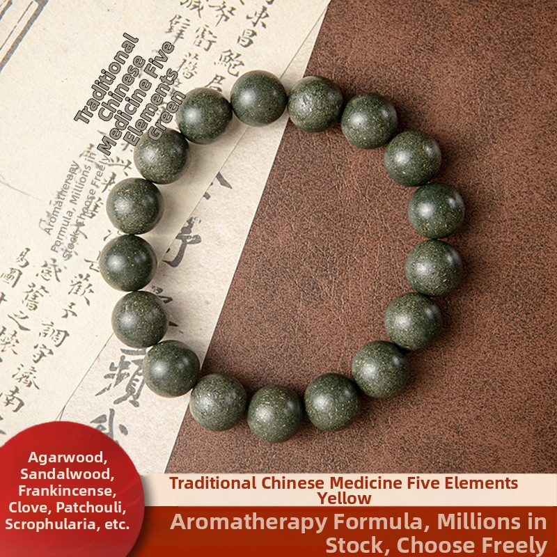 Kézzel készített kínai stílusú illatos karkötő aromás gyöngyökkel és természetes kínai gyógyfüvekkel, 2025 tavasz