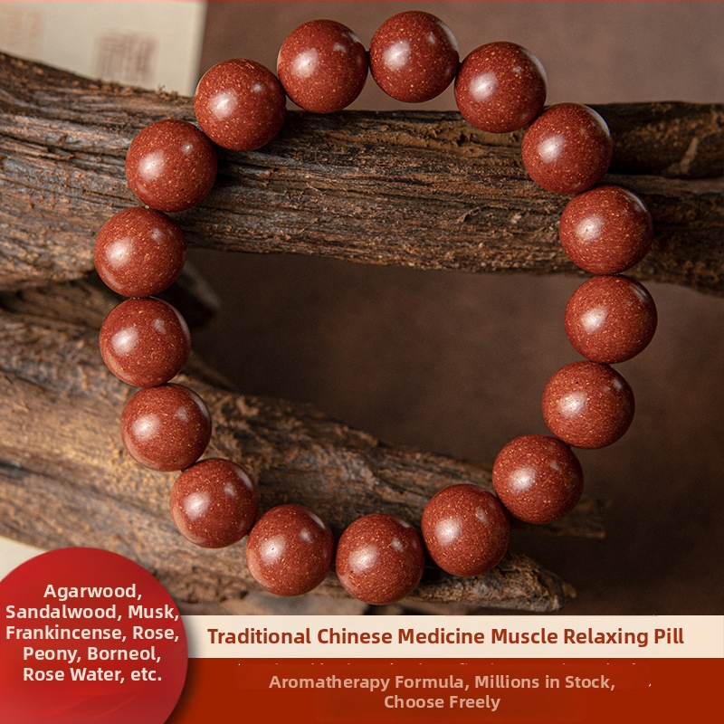 Kézzel készített kínai stílusú illatos karkötő aromás gyöngyökkel és természetes kínai gyógyfüvekkel, 2025 tavasz