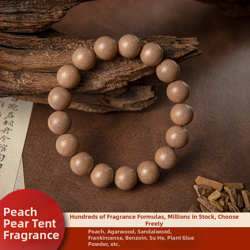 Kézzel készített kínai stílusú illatos karkötő aromás gyöngyökkel és természetes kínai gyógyfüvekkel, 2025 tavasz