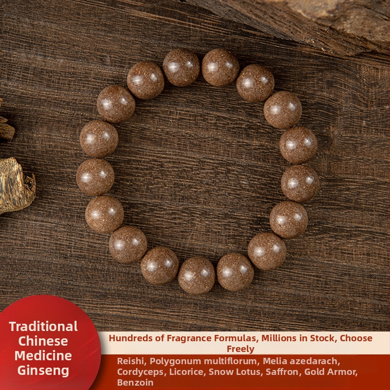 Kézzel készített kínai stílusú illatos karkötő aromás gyöngyökkel és természetes kínai gyógyfüvekkel, 2025 tavasz