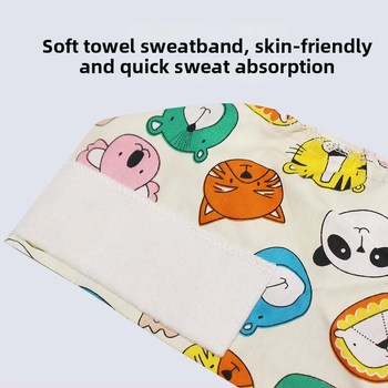 Хирургическа памучна шапка, унисекс, куполна форма, карикатурен принт, подходяща за всички сезони