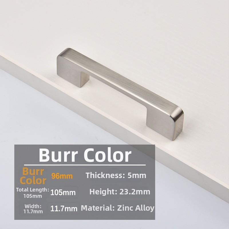 Mėbinių rankenėlė spintos, spintelės ir naktinio stalo durims; cinko lydinys; elektroplakavimas; šiuolaikinis minimalistinis stilius