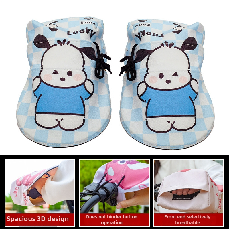 Vairo dangtis elektriniams transporteriui - pilno piršto stilius, UV apsauga, atsparus vandeniui, vėjui; Medžiaga: oda + Oxford audinys + 3D ribos