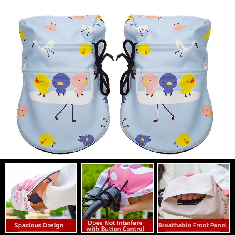 Vairo dangtis elektriniams transporteriui - pilno piršto stilius, UV apsauga, atsparus vandeniui, vėjui; Medžiaga: oda + Oxford audinys + 3D ribos