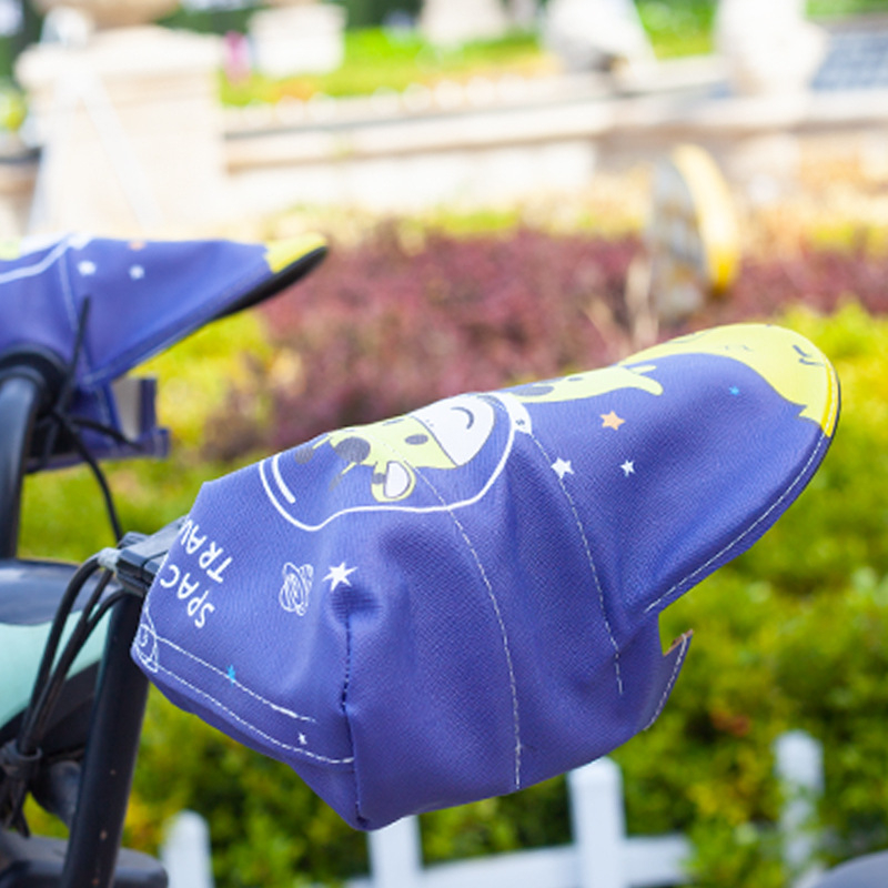 Vairo dangtis elektriniams transporteriui - pilno piršto stilius, UV apsauga, atsparus vandeniui, vėjui; Medžiaga: oda + Oxford audinys + 3D ribos