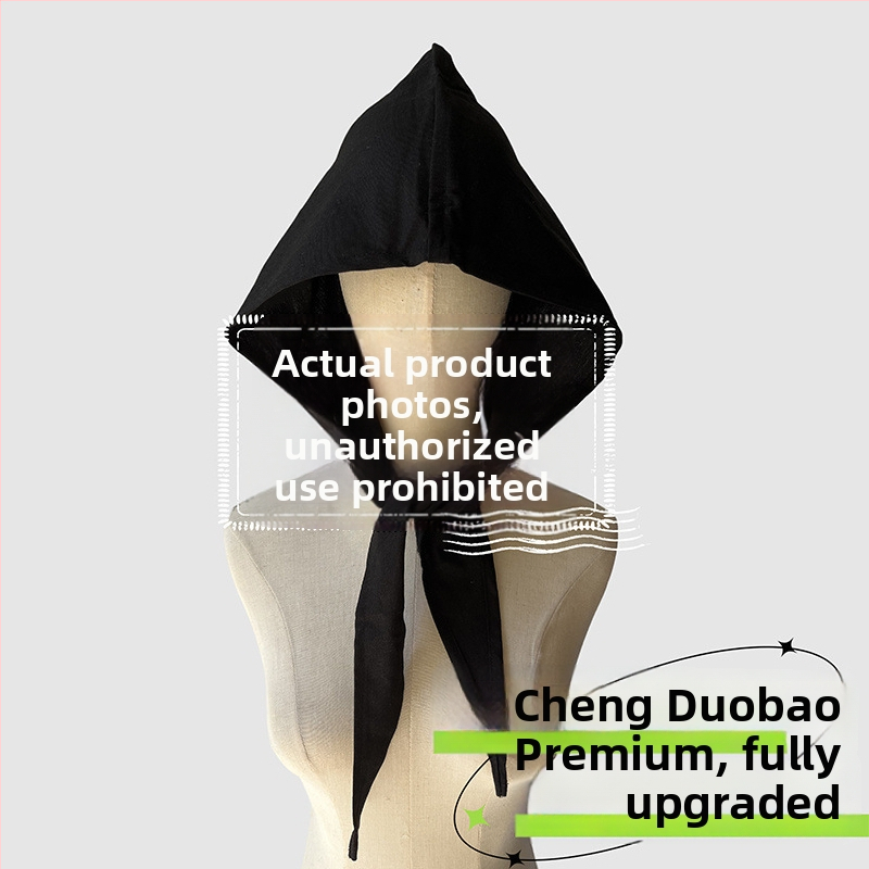 Аксесоари за глава: качулков шал, ретро японски стил, унисекс, памук