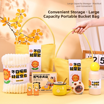 Üzleti ajándékcsomag - modern minimalist stílus, poliészter rost, ajándékdobozos csomagolás, alkalmazottak és ügyfelek számára