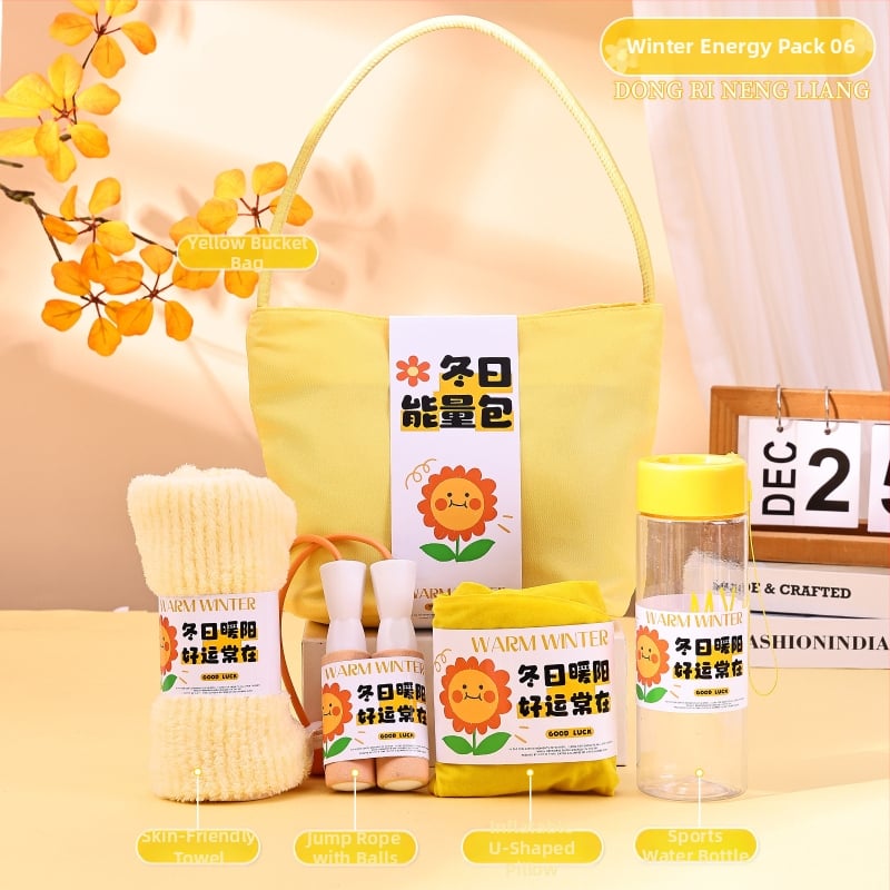 Üzleti ajándékcsomag - modern minimalist stílus, poliészter rost, ajándékdobozos csomagolás, alkalmazottak és ügyfelek számára